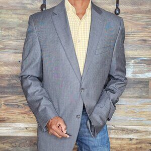 Daniel Cremieux Loro Piana Italy Super 130's Wool Blazer Sport Jacket 44L